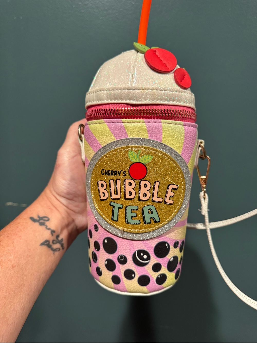 Cherry's Bubble Tea Crossbody Bag